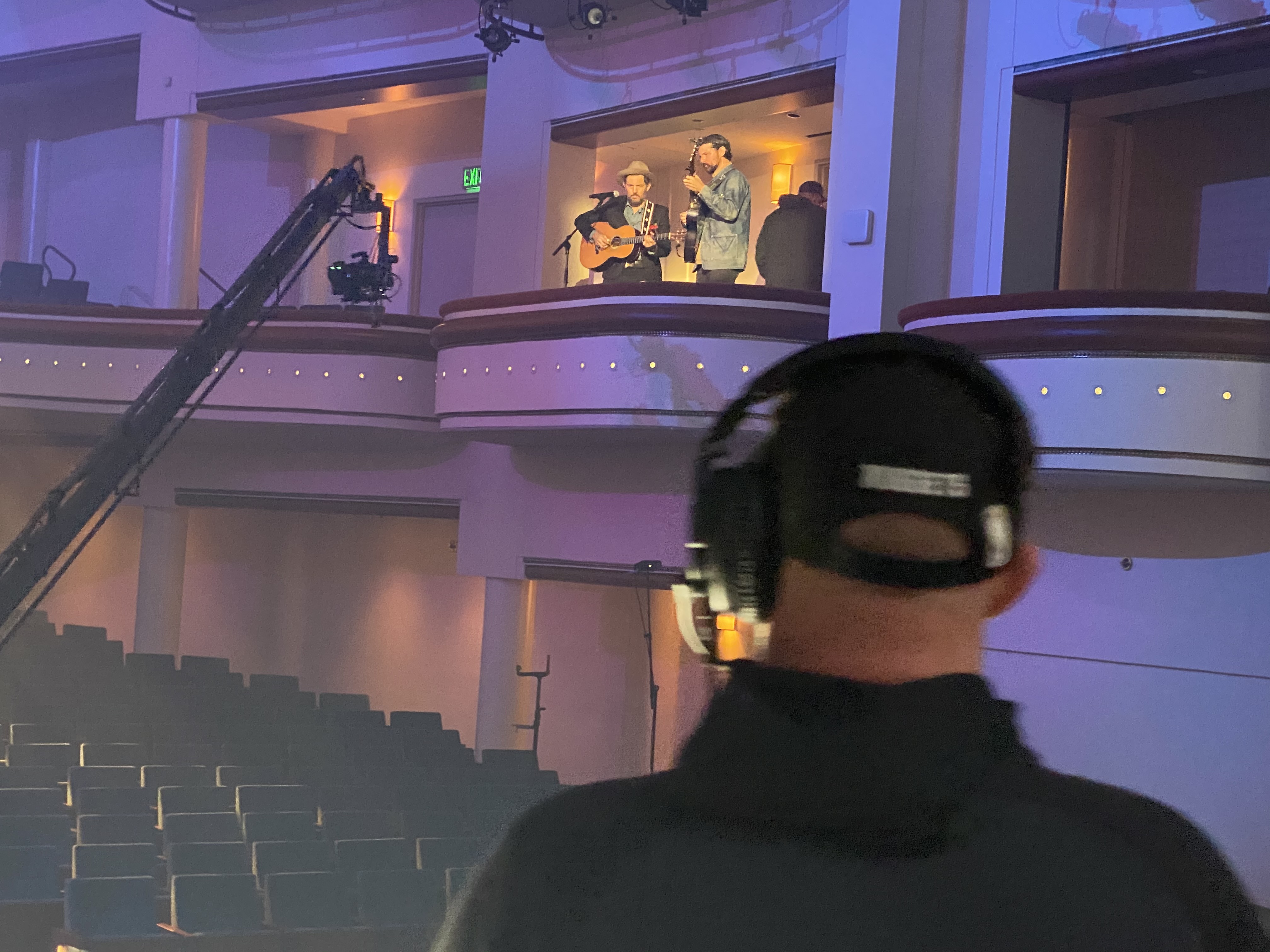 Live performance viewed from the audience